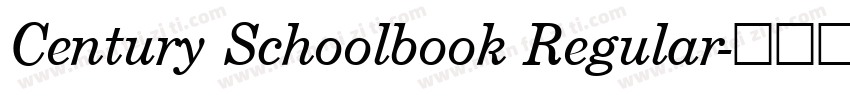 Century Schoolbook Regular字体转换